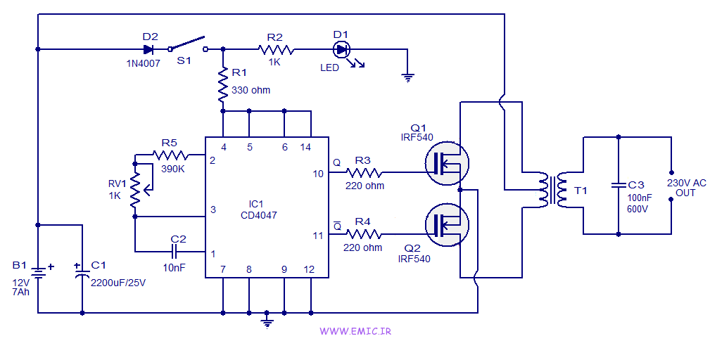 100W-inverter-circuit-using-CD4047-emic