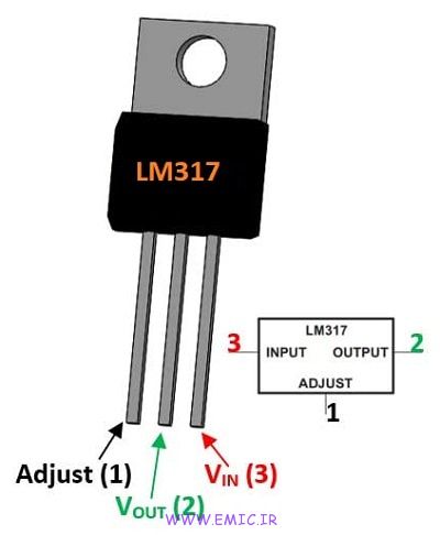 LM317-Variable-voltage-regulator-pinout-emic