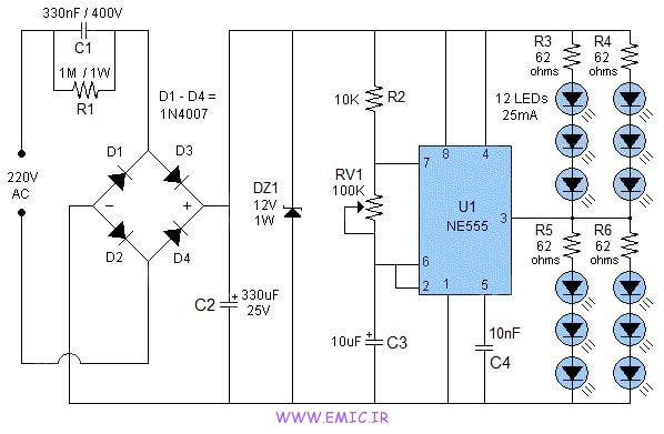230V-LED-Flasher-Using-555-emic