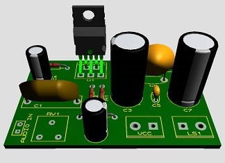 ico-32W-Amplifier-Circuit-using-TDA2050-emic