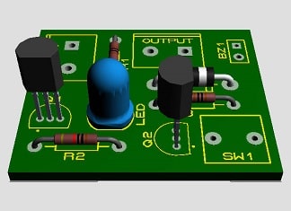 دانلود pcb طراحی شده برای مدار هشدار دهنده مشکل در شارژ کردن باتری