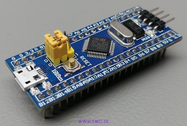 آشنایی با مینی هدر برد STM32F103C8T6 Blue Pill